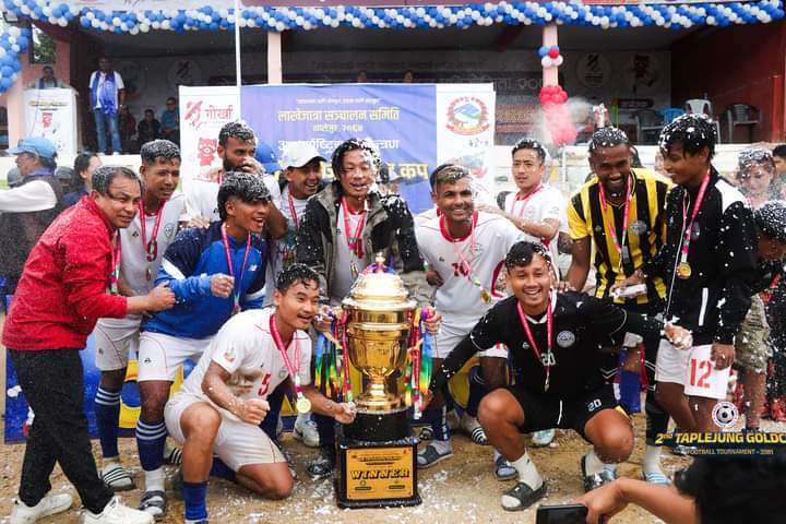 ताप्लेजुङ गोल्डकपको उपाधि सगरमाथा युथ क्लबले जित्यो।