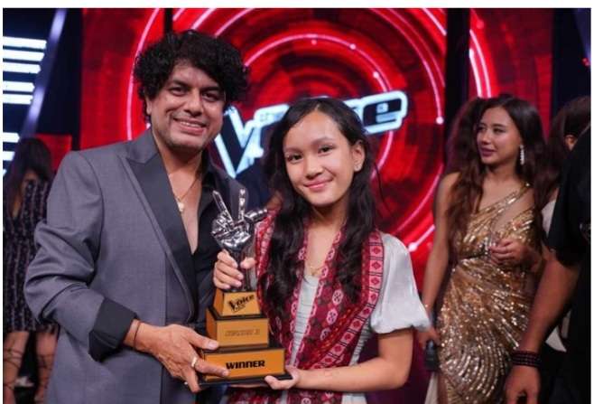 भ्वाइस किड्स सिजन ३ को उपाधि अनुया तामाङले जितीन