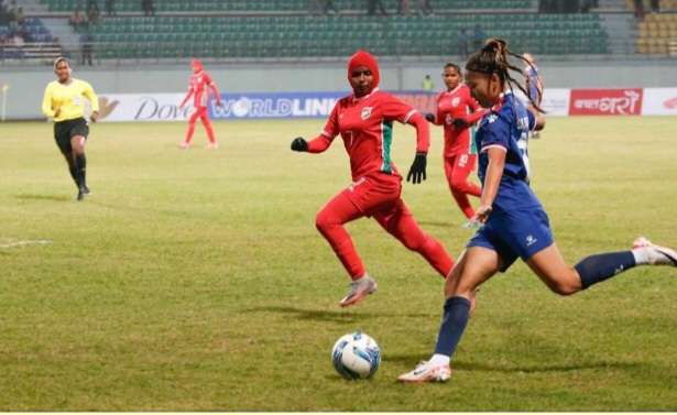 माल्दिभ्स विरुद्ध नेपाललको फराकिलो जीत, रेखा पौडेल एक्लैको ५ गोल