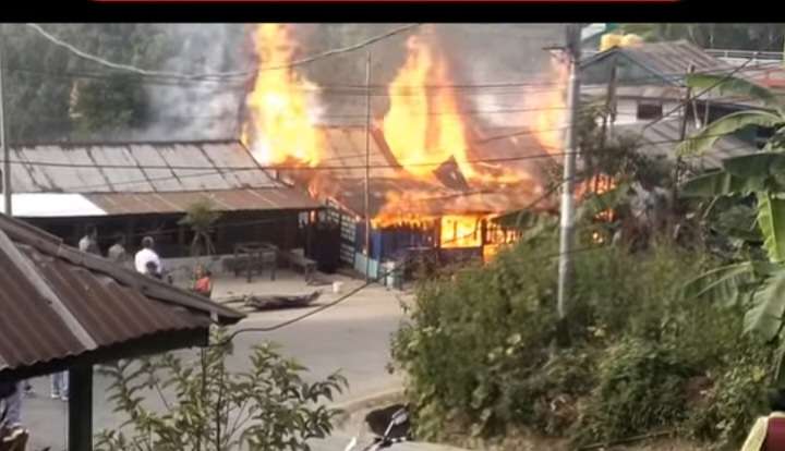 घरमा आगो सल्किएपछि जोगाउने प्रयास गर्दा राई गम्भीर घाइते