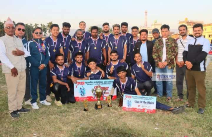 प्रथम बुद्धशान्ति वडास्तरिय क्रीकेटको उपाधी वडा नम्बर १ लाई