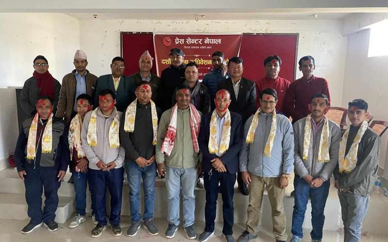 प्रेस सेन्टर झापा अध्यक्षमा खड्का।