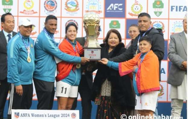 महिला लिगको उपाधि सशस्त्र प्रहरीको एपीएफ क्लबलाई