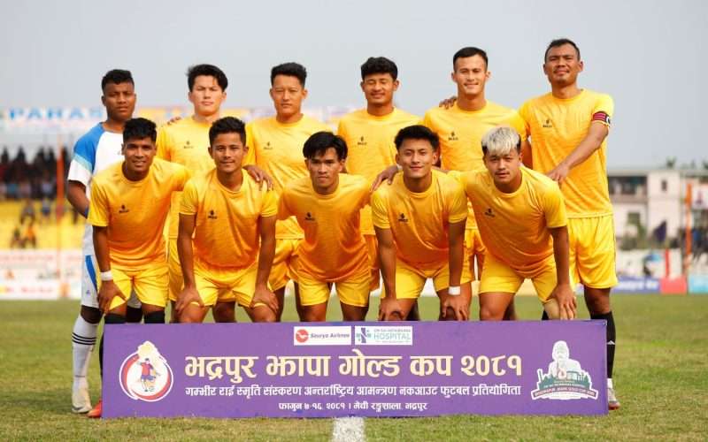 भुटानको डागा युनाइटेड भद्रपुर झापा गोल्डकपको सेमिफाइनलमा