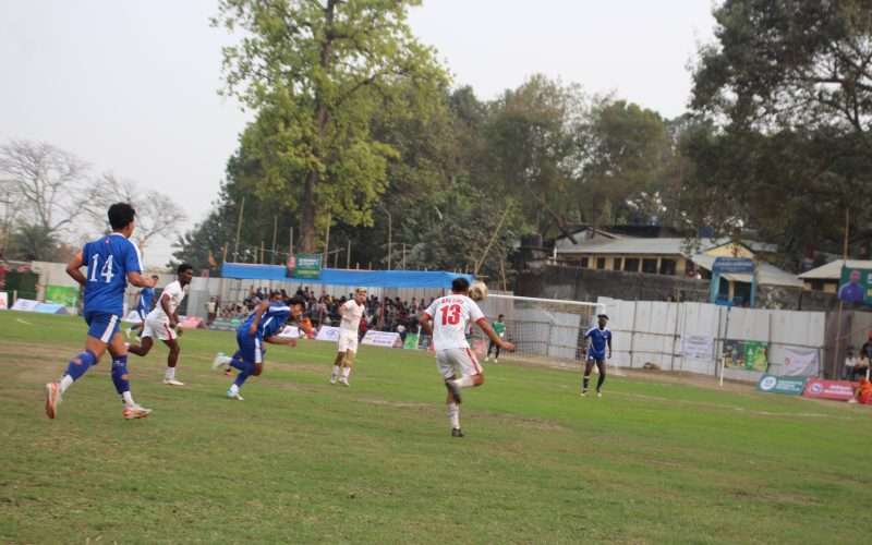 मेचीनगर गोल्डकप: झापा एफसीलाई पराजित गर्दै चर्च व्वाइज सेमिफाइनल प्रवेश
