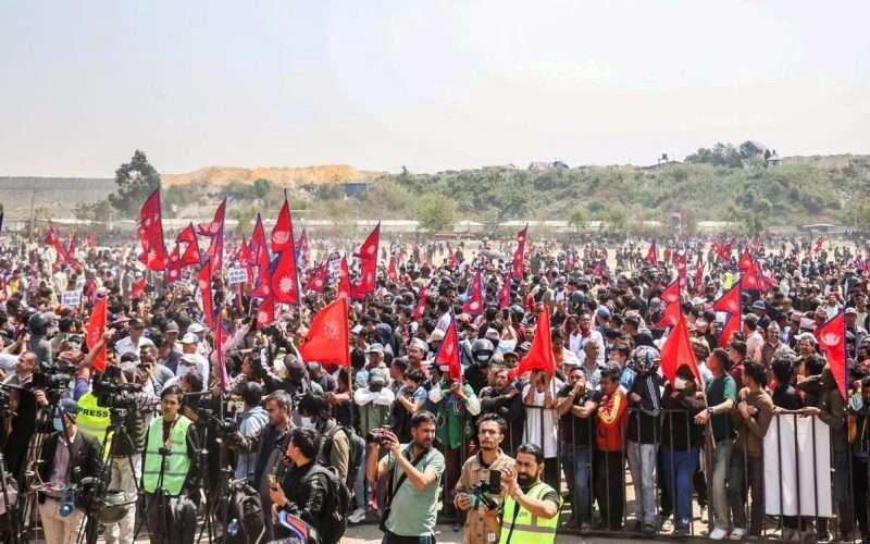 समाजवादी मोर्चा र राजावादीहरूको प्रदर्शन सुरू